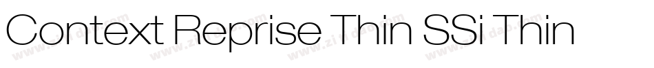 Context Reprise Thin SSi Thin Italic字体转换